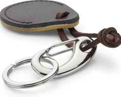 Ackermann Taschenmanufaktur Airtag-Hülle Leder, oliv-braun Discount