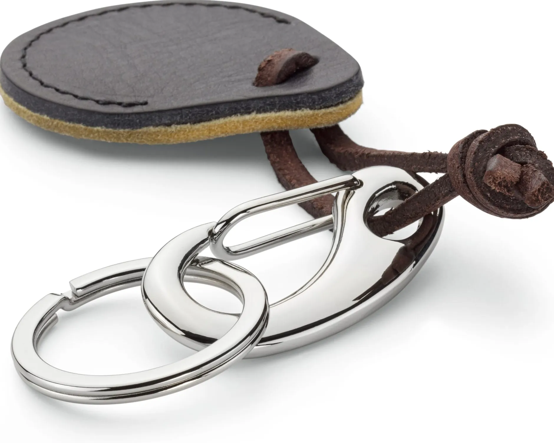 Ackermann Taschenmanufaktur Airtag-Hülle Leder, oliv-braun Discount