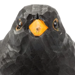 Wildlife Garden Amsel Lindenholz handgeschnitzt Best
