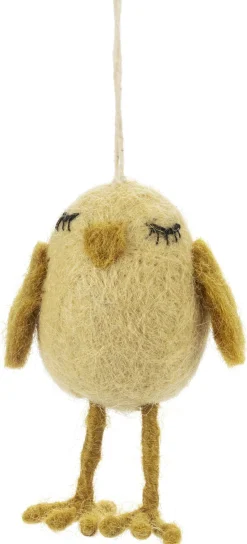 Én Gry & Sif Anhänger Küken Filz Gelb Best
