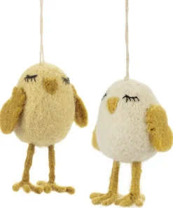 Én Gry & Sif Anhänger Küken Filz Gelb Best