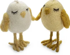 Én Gry & Sif Anhänger Küken Filz Weiß Best