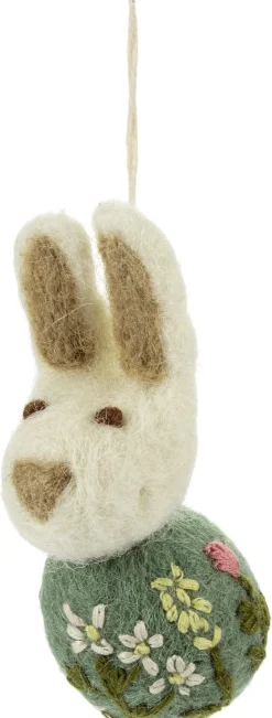 Én Gry & Sif Anhänger Osterhase Filz bestickt Hot