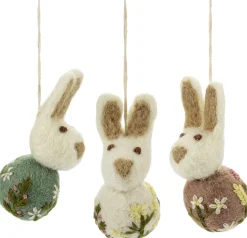 Én Gry & Sif Anhänger Osterhase Filz bestickt Hot