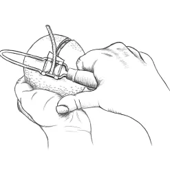 J.Porkert export-import Apfelsinenschäler New
