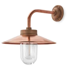 Davey Lighting Außenwandleuchte Bronzeguss und Kupfer rechtwinklig Best