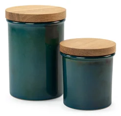 Pfeiffer-Gerhards Töpferhof Aufbewahrungsdose Steinzeug mit Eichenholzdeckel Best