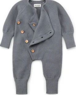Halfen-Strickerei Baby-Strampler Merinowolle Hot