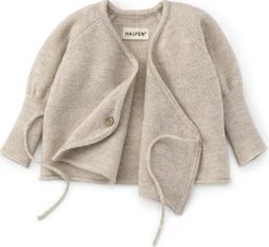 Halfen-Strickerei Baby-Wickeljacke Merinowolle Beige Discount