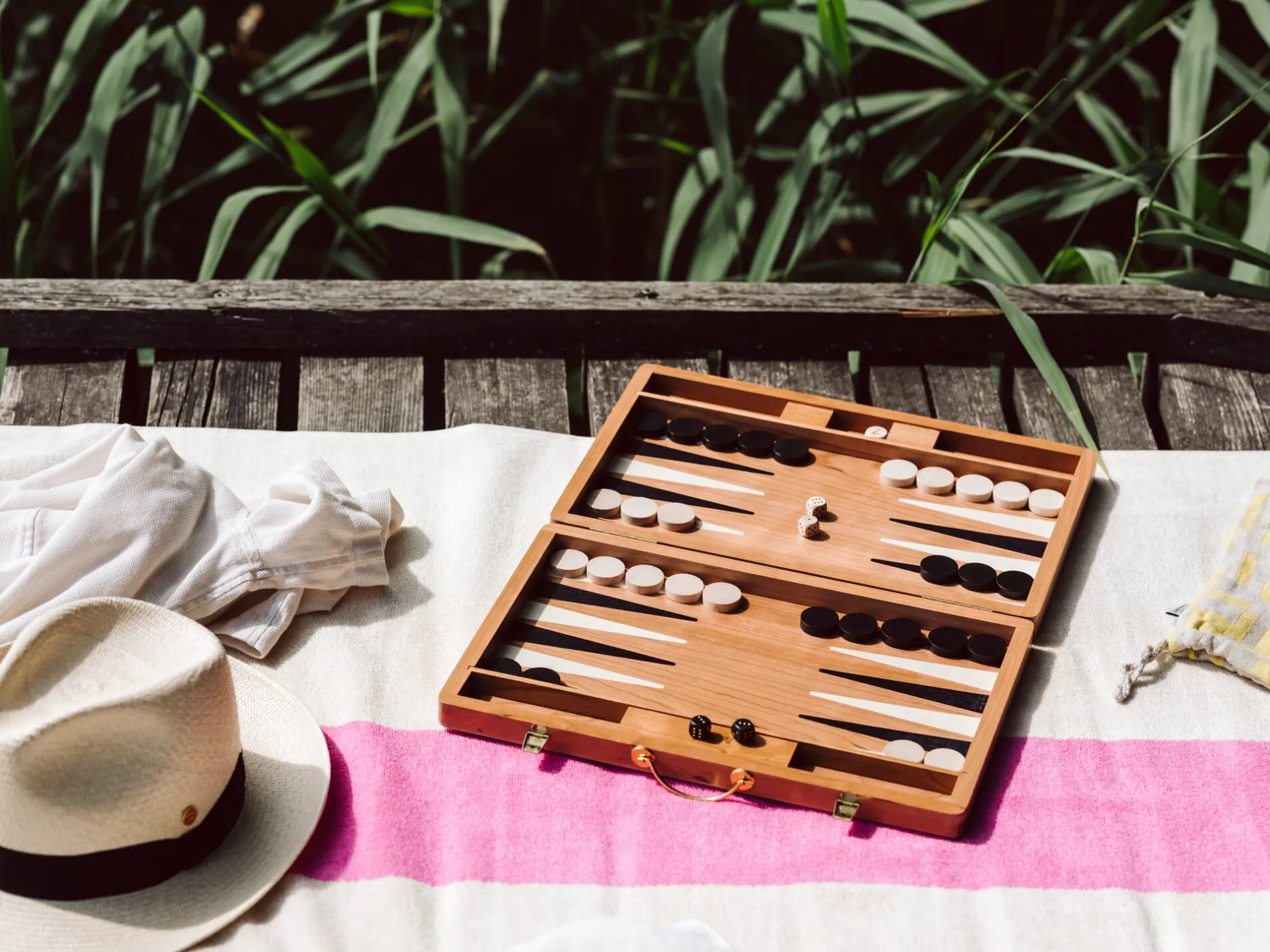 Ulbrich Spieledesign Backgammonspiel Kirschbaumholz New