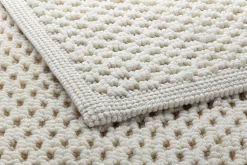 Mastro Raphael Badematte Wabenstruktur Naturweiß Hot