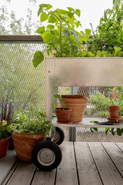 Herstera Garden Balkonhochbeet verzinkt rollbar Hot