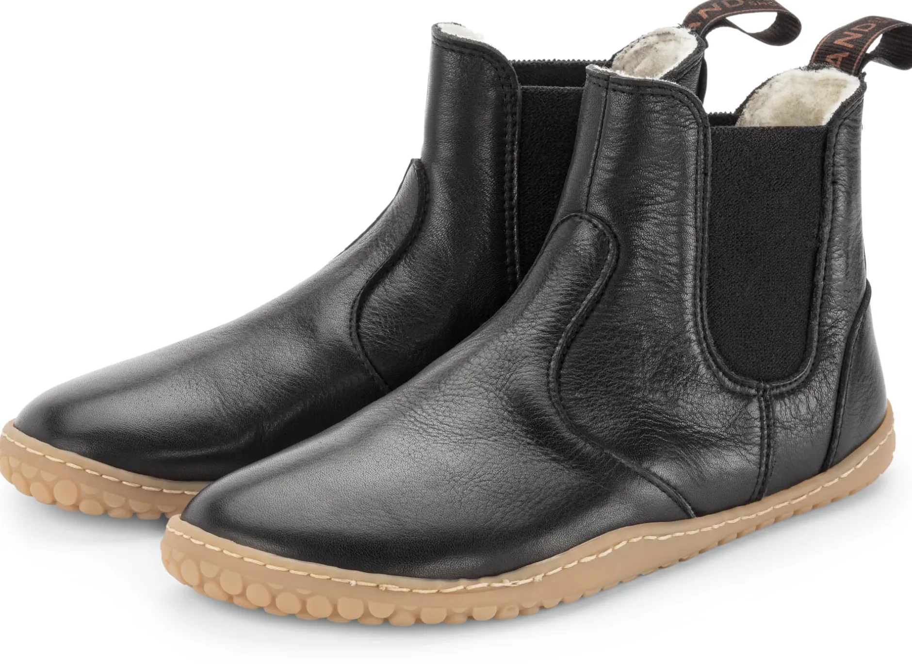 Grand Step Shoes Barfuß-Chelsea-Boot Schwarz New