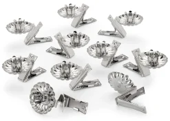 Fridolfinger Metallwaren Baumkerzenhalter Stahlblech Silberfarben Outlet