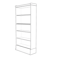 Shannon Bücherregal komplett Kirschbaumfarben Outlet