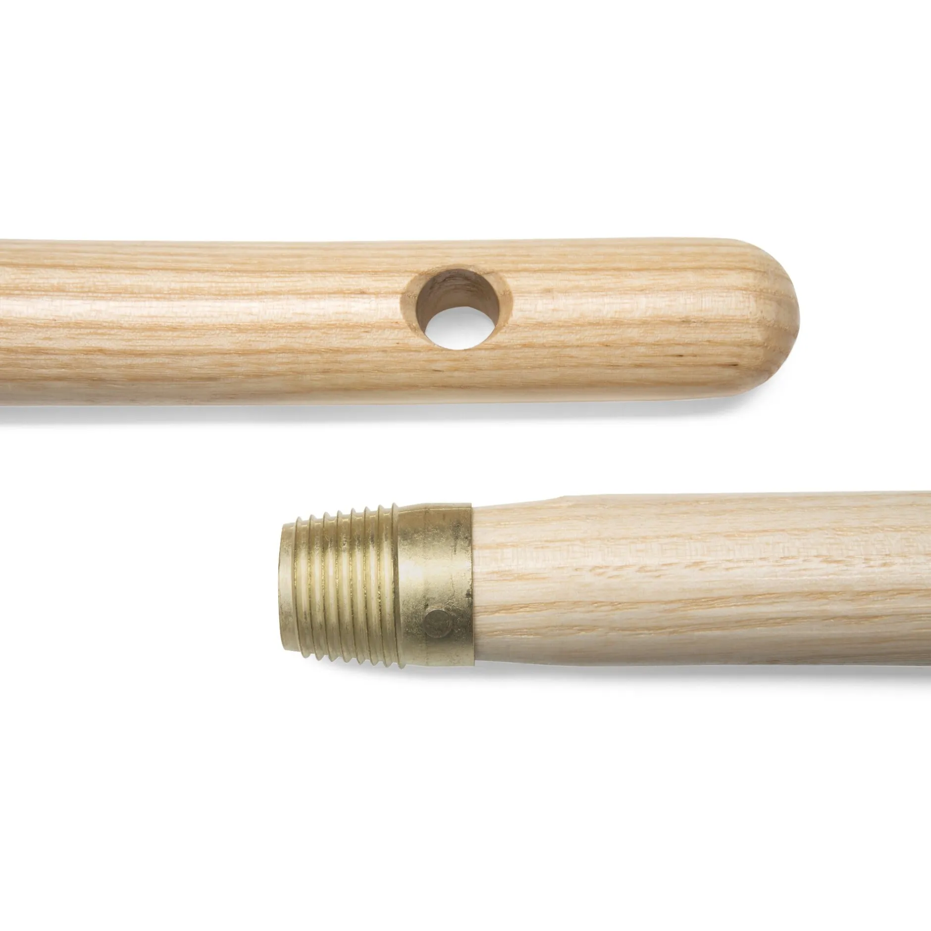 Besenstiel Eschenholz mit Gewinde