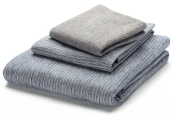 Sampedro Bettbezug Flanell Fischgrat Blau Clearance