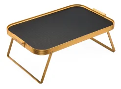 Kaymet London Bett-Tablett Aluminium faltbar Schwarz Best