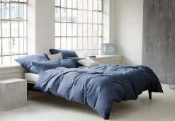 elegante Bettwäsche Lin Dunkelblau Hot