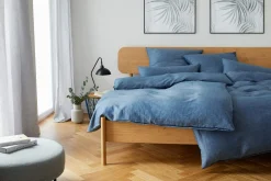 elegante Bettwäsche Lin Dunkelblau Hot