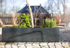 industriestil Blumenkasten Stahl Anthrazit Hot