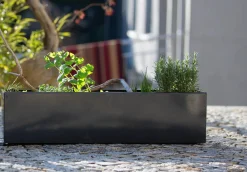 industriestil Blumenkasten Stahl Anthrazit Hot