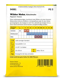 Manufactum Blumensamen für trockene heiße Plätze Discount