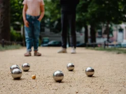 Boules Matz Bouletasche Leder für 3 Kugeln New