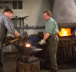 Abtei Königsmünster Brieföffner Damaszener Stahl roh Hot