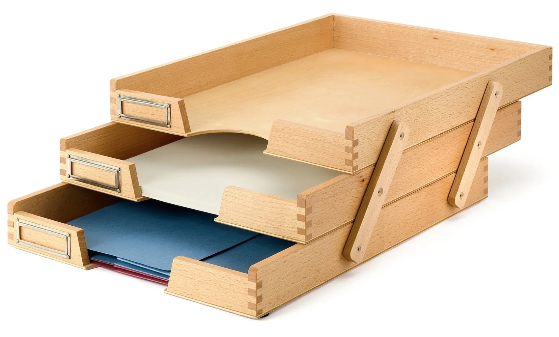 Manufactum Briefkorb Buchenholz dreifach Outlet