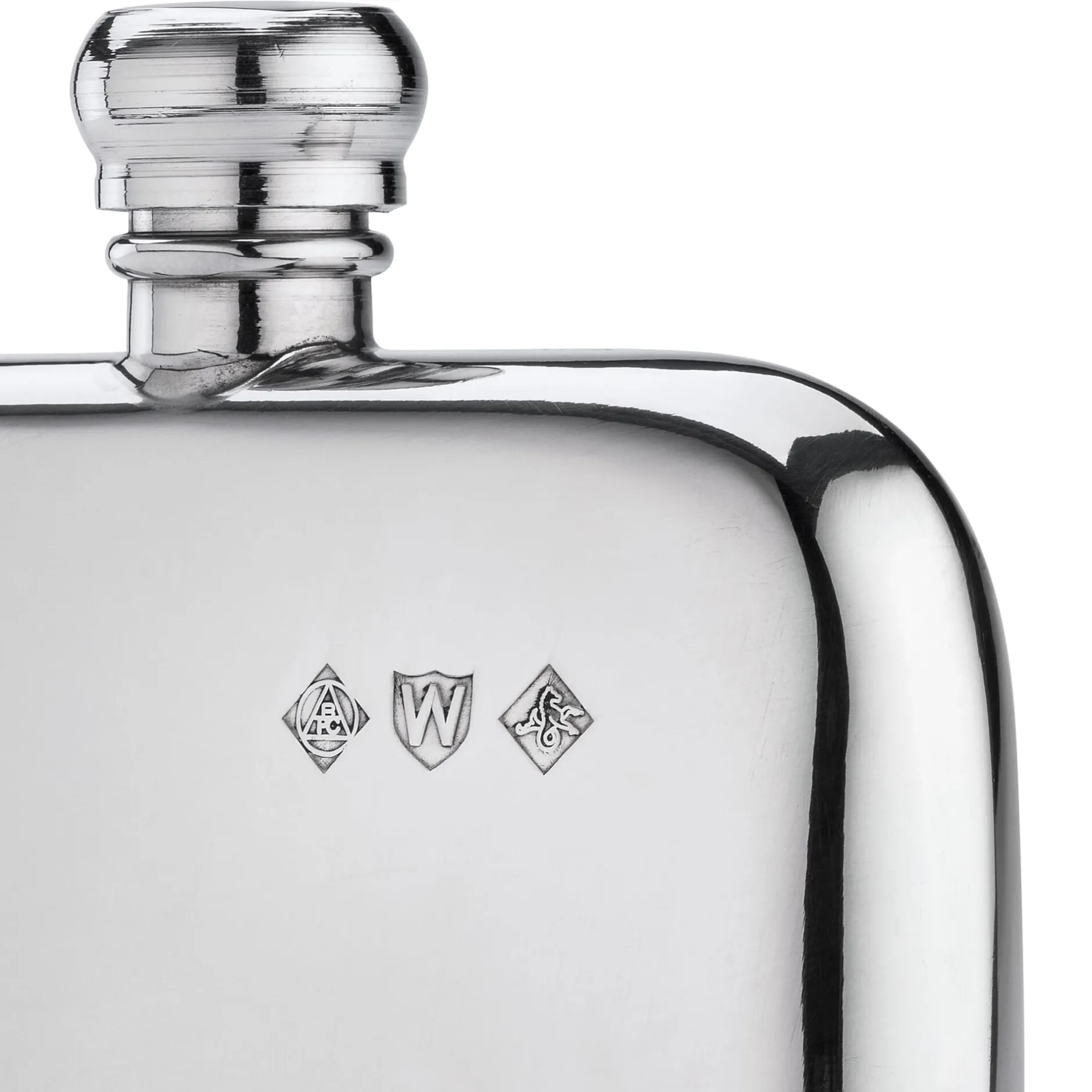 Pinder Bros Britischer Flachmann Zinn