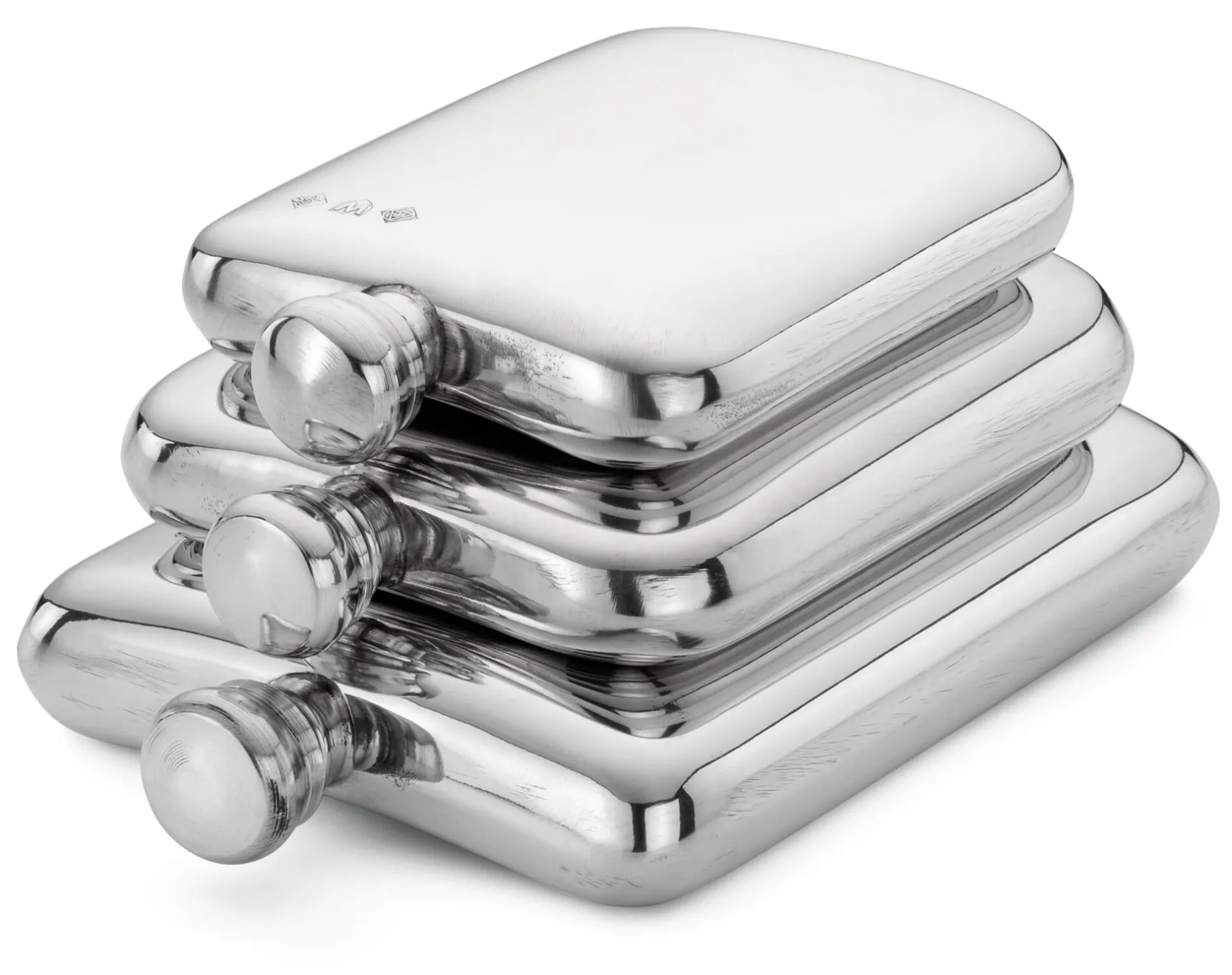 Pinder Bros Britischer Flachmann Zinn