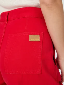 Armedangels Damen-Barrel-Pants Canvas Rot Best