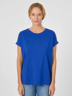 Armedangels Damen-Baumwollshirt Blau