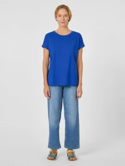 Armedangels Damen-Baumwollshirt Blau