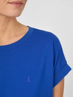 Armedangels Damen-Baumwollshirt Blau