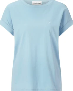 Armedangels Damen-Baumwollshirt Hellblau Hot