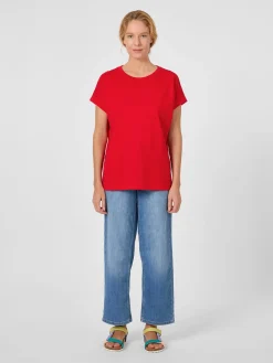 Armedangels Damen-Baumwollshirt Rot Outlet