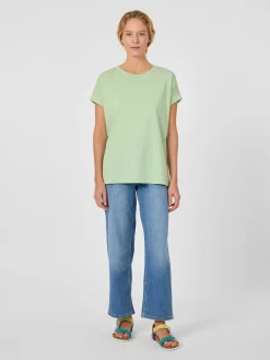 Armedangels Damen-Baumwollshirt Hellgrün Discount