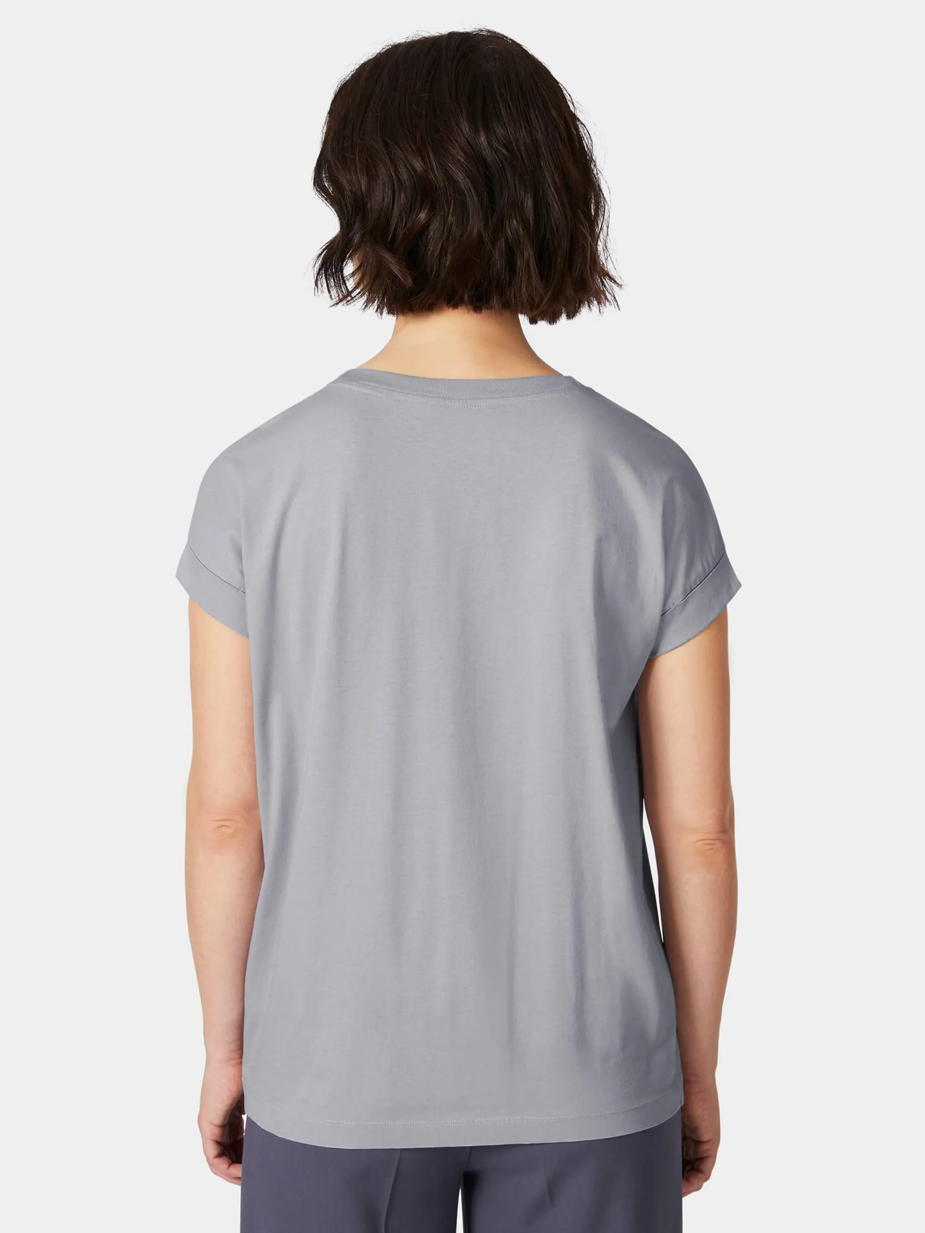 Armedangels Damen-Baumwollshirt Blaugrau Discount