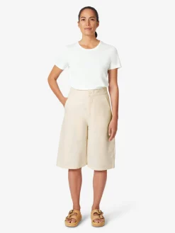 Christiane Strobel Damen-Bermudahose Naturweiß Clearance