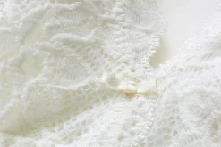 Comazo Damen-BH-Hemd mit Spitze Creme