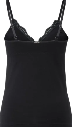Comazo Damen-BH-Hemd mit Spitze Schwarz Best