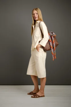 Christiane Strobel Damenbluse 3/4-Arm Naturweiß