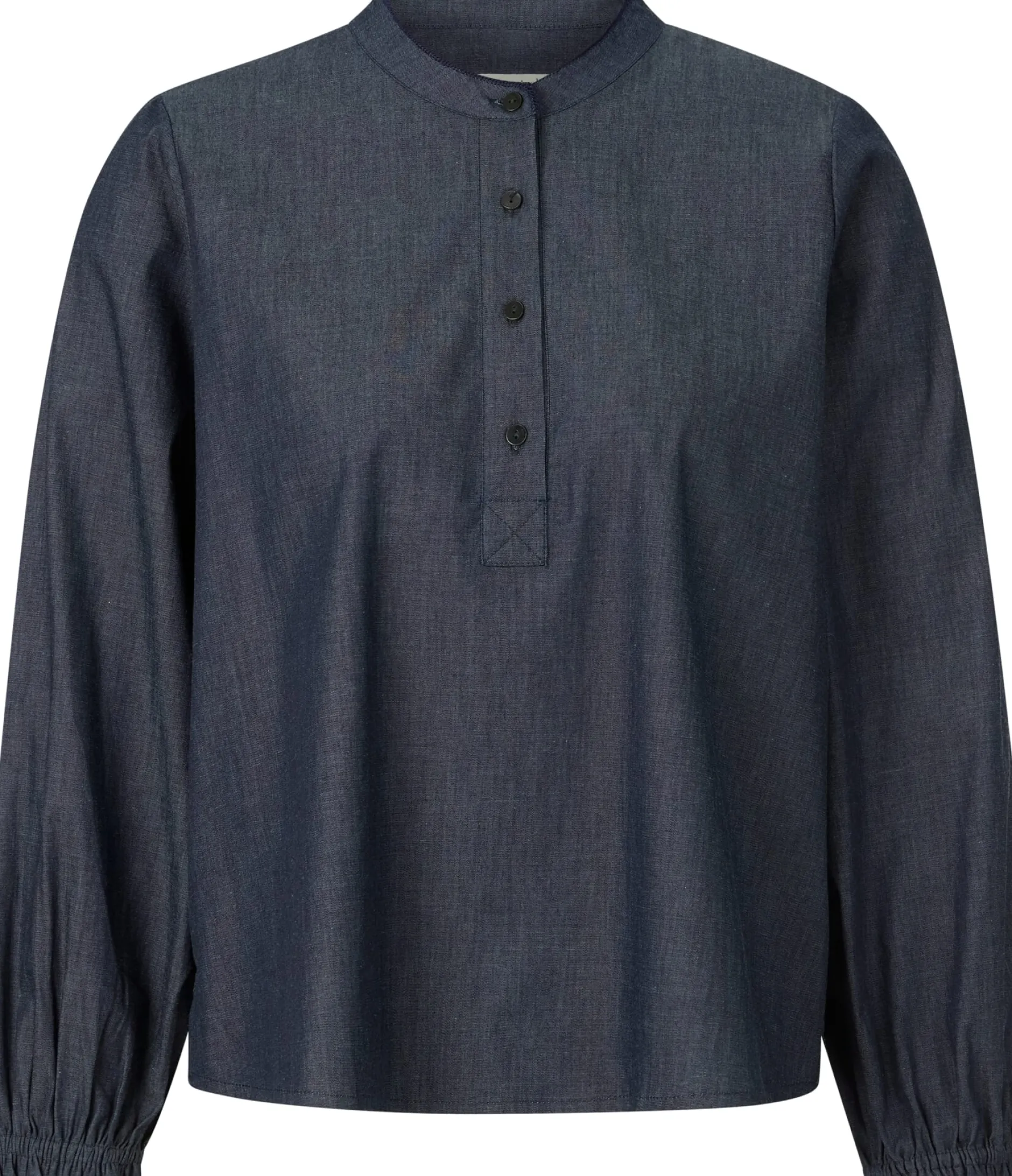 Christiane Strobel Damenbluse Chambray Blau Best