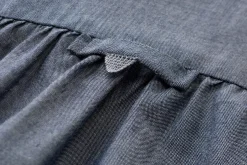 Christiane Strobel Damenbluse Chambray Mittelblau Clearance