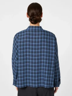 Oska Damenbluse kariert Blau Best