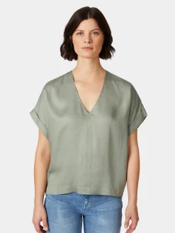 LANIUS Damenbluse Kurzarm Outlet