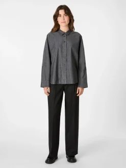 Oska Damen-Bluse meliert Grau Hot