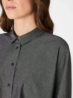 Oska Damen-Bluse meliert Grau Hot